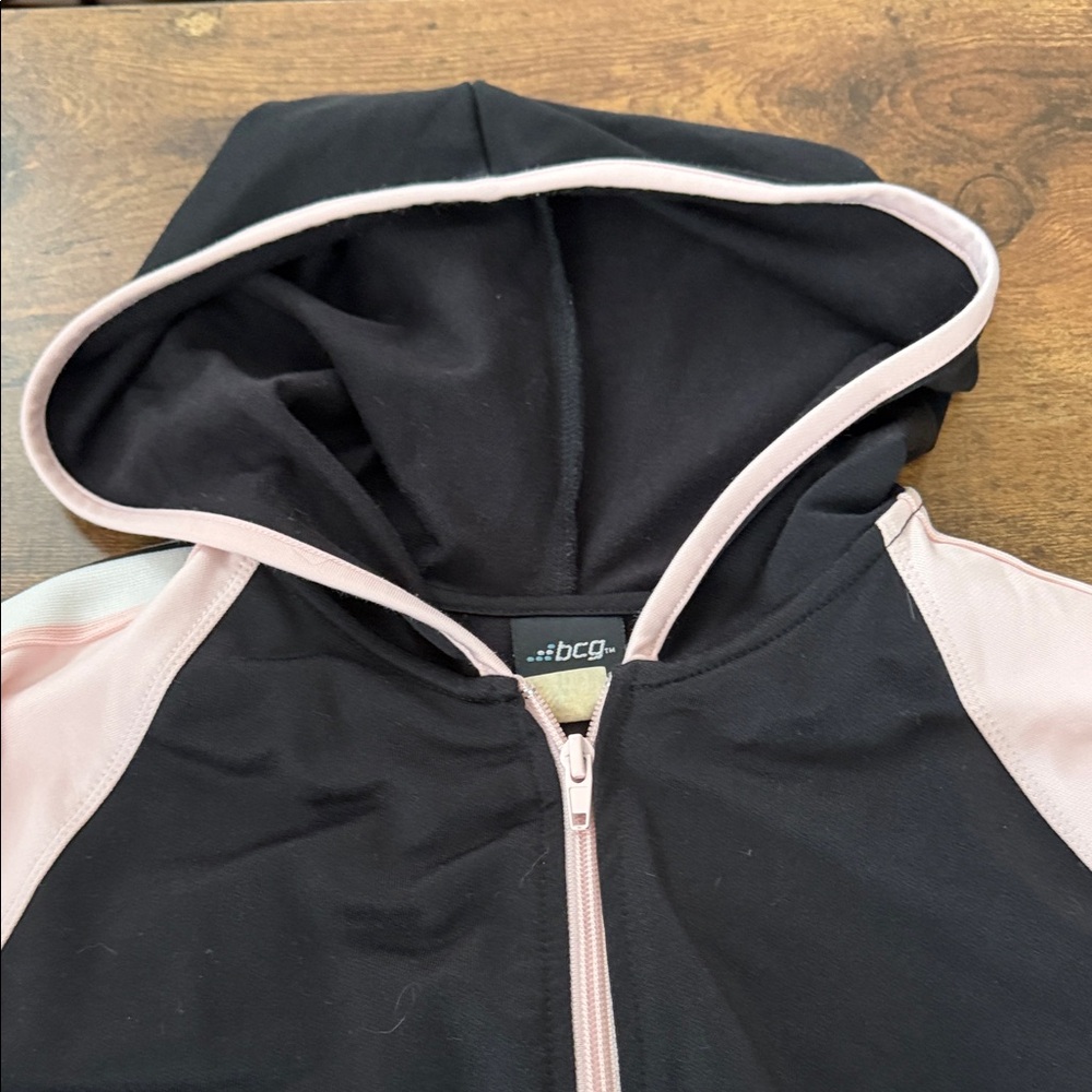 BCG Black and Pink Zip-Up Jacket - Picture 3 of 8